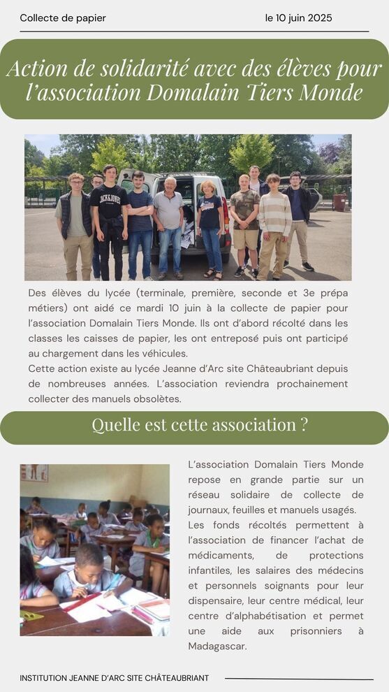 Action de solidarité Association Tiers Monde