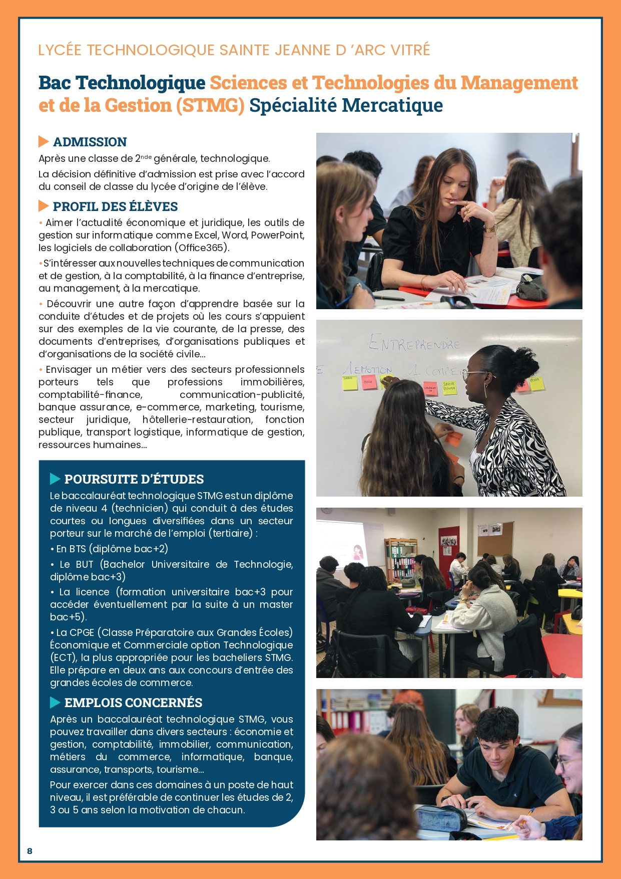 Formation Bac STMG 2026