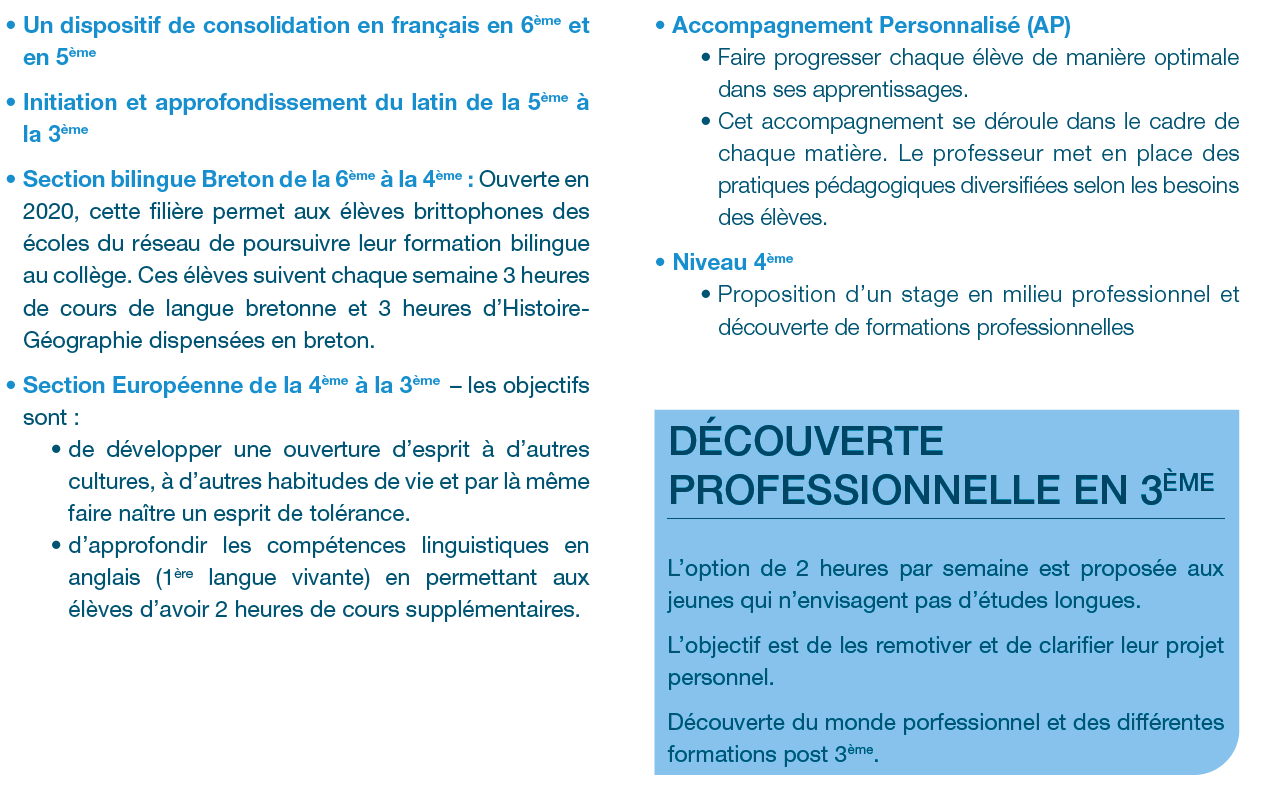 Parcours individualisé 2022