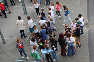 Jeudi 1er septembre, jeux de piste pour découvrir le collège (2)