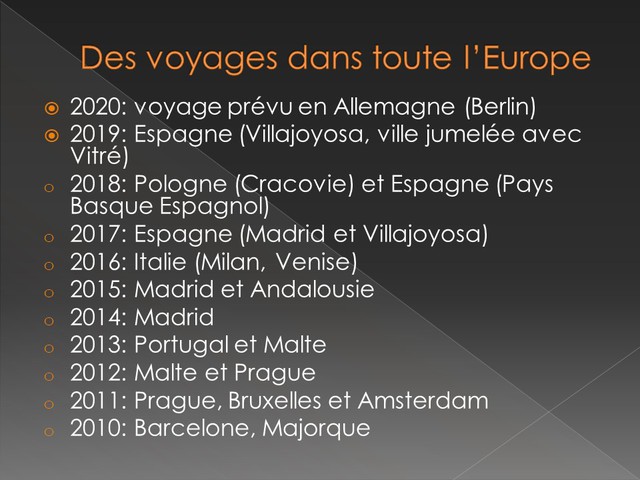 VOYAGES EUROPE